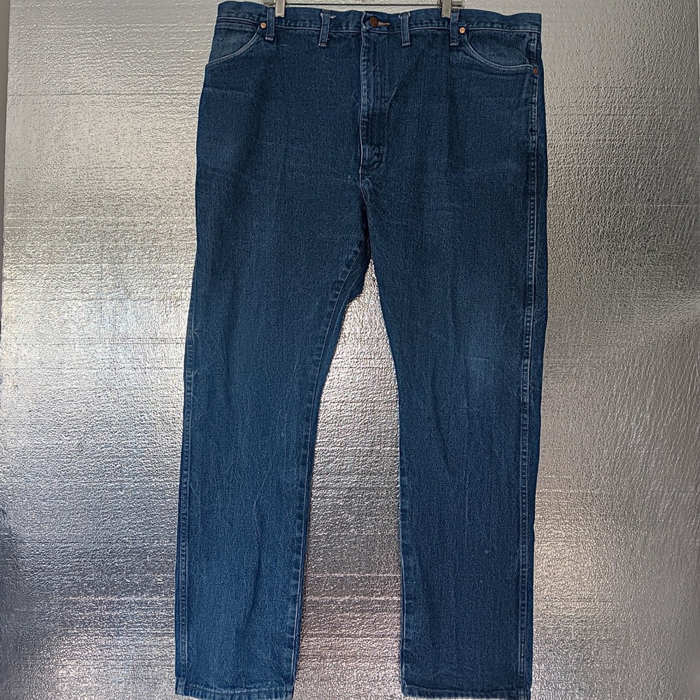 Wrangler Jeans Mens 46x34 Blue Cowboy Cut Original Fit 13MWZ Denim - Picture 4 of 11